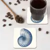 Blauw - Schelp - Spiraal onderzetter kurk middel -sfeer2
