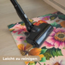 Bloemen - Kleurrijk - Roze Deurmat klein -reinigen_DE