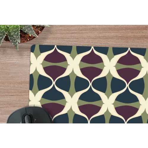 Abstract - Retro - Kleurrijk muismat rubber klein 262 -closeup