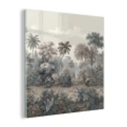 Tropisch - Landschap - Illustratie plexiglas 5mm klein -z3d