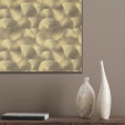 Modern - Cirkel - Goud PET vilt klein 837 -sfeer6_closeup