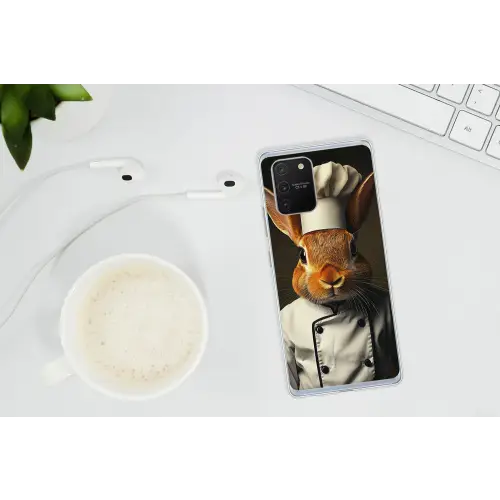 Konijn - Kok - Dier Telefoonhoesje Samsung Galaxy S10 Lite klein -oordopS10Lite