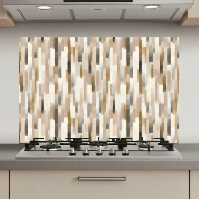Abstract - Patroon - Kwaststreken keuken achterwand spatscherm klein 900 -3d_website