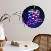 Quote - Neon - Disco - Druiven Wandcirkel plexiglas klein -sfeer4