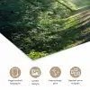 Bos - Pad - Zon - Bomen - Groen - Natuur poster papier klein -closeup_NL