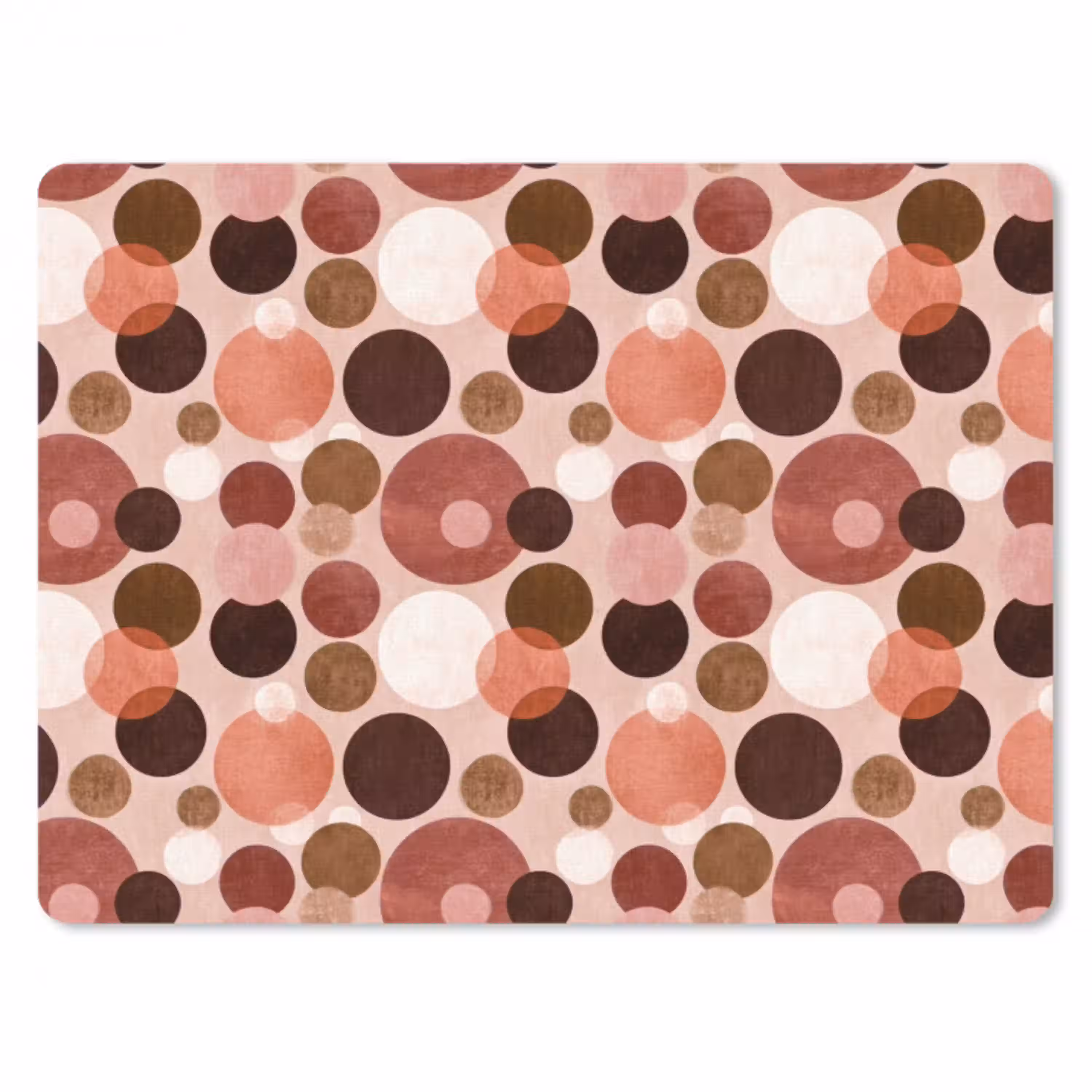 Cirkels - Modern - Kleurrijk muismat rubber klein 262 -3d