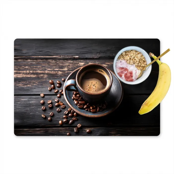 Kop - Koffie - Hout - Bonen Placemat vinyl groot -zzzproduct_Kitchenyeah-website