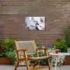 Half human, Half Coffee - Infuus - Koffie Tuinposter op houten frame 2 cm dik klein -sfeer3