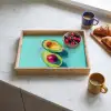Avocado - Groen - Pit - Schaduw Dienblad Rechthoek middel -sfeer2