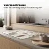 Botanische Elegance in Sepia Inductie beschermer vinyl 3mm klein -sfeer1