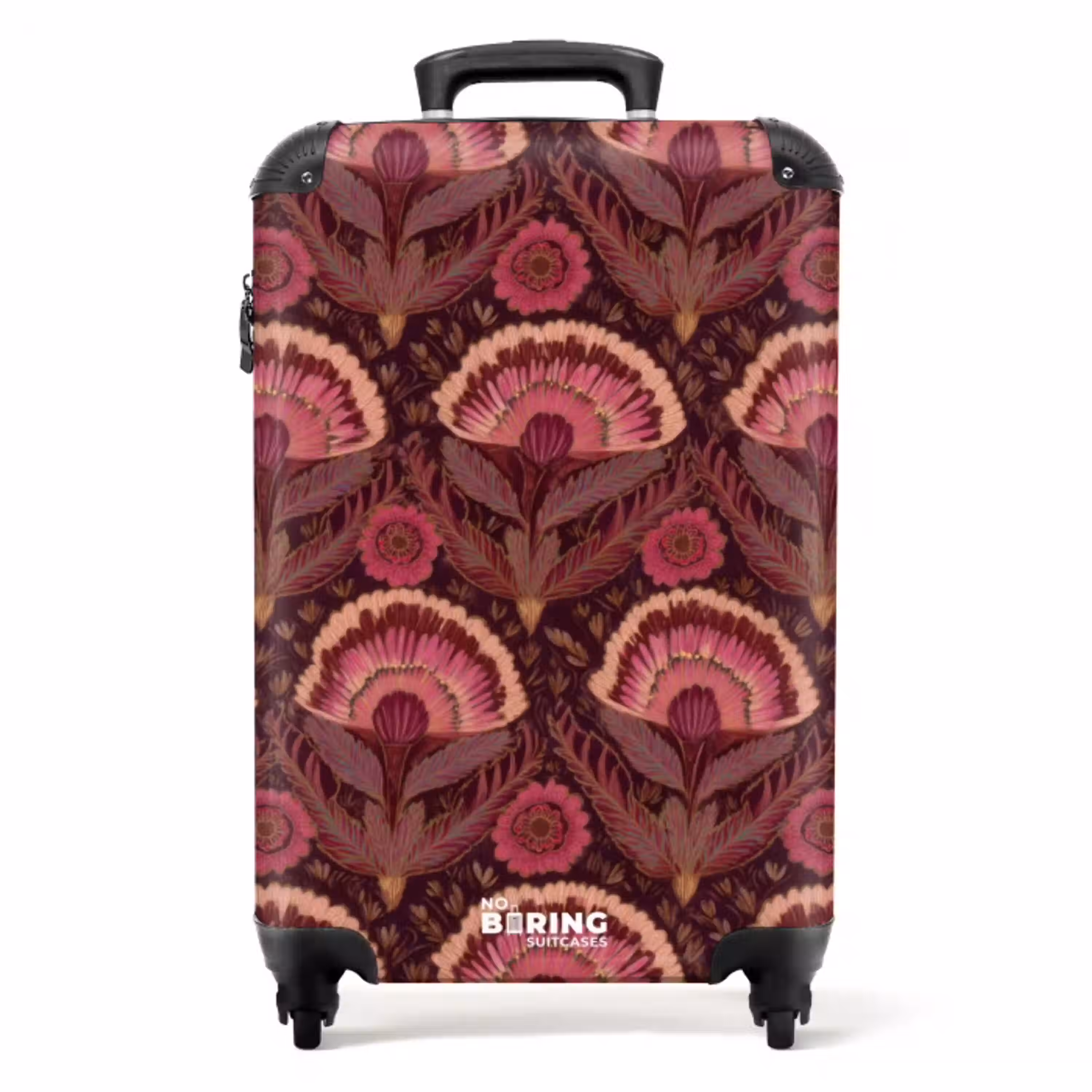 Antiek - Bloemen - Kleurrijk NBS - Handbagage koffer - Volwassenen Unisex middel -productfoto_recht
