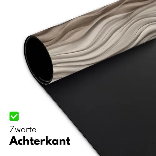 Golven - 3D - Crème Muismat XXL klein 681 -sfeer2