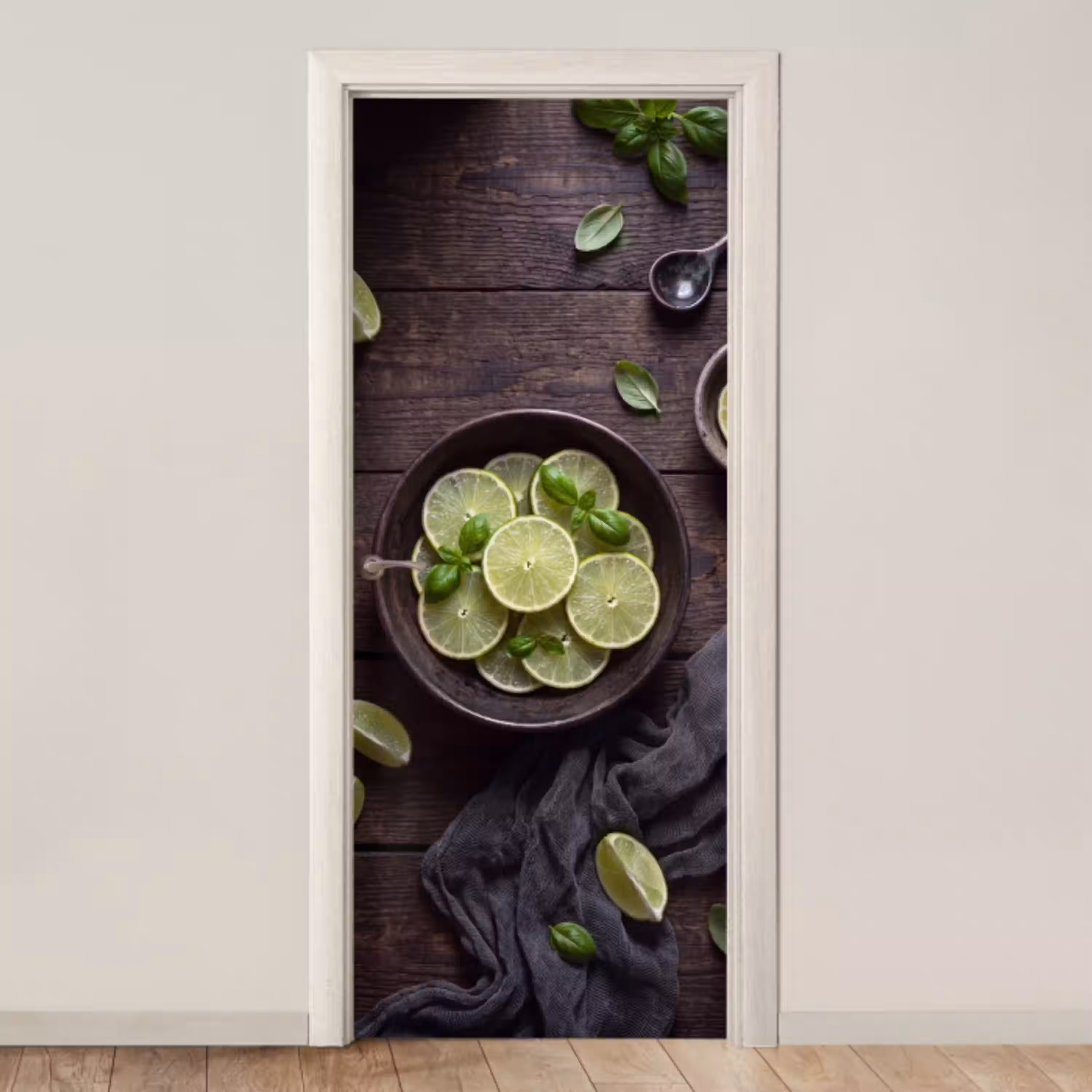 Fruit - Groen - Eten deurposter klein -3d_beige