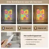 Bloemen - Illustratie - Kleurrijk Light Box met kabel (Tafellamp) klein -USP_lichtkleurNL