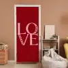Love - Rood - Hatjes deurposter klein -sfeer1