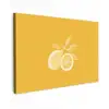 Citroenen - Illustratie - Minimalistisch - Geel Tuinposter op houten frame 2 cm dik klein -3d