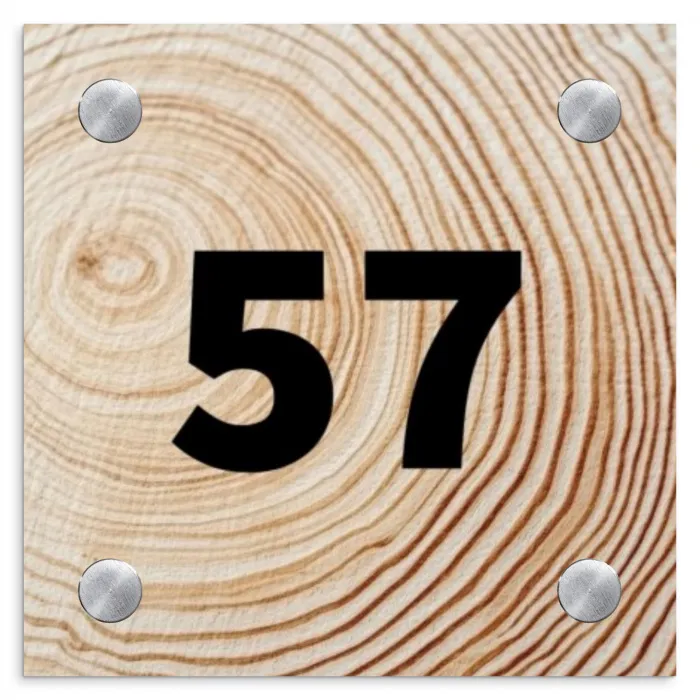 Holzmaserung - Traditionell Naambord Vierkant klein -3d