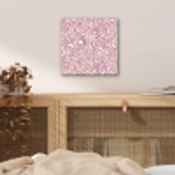 Kronkelende lijn - Magenta - Crème aluminium wit klein 46 -sfeer3