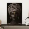 Vrouw - Afrikaans - Goud canvas 2cm klein -sfeer6