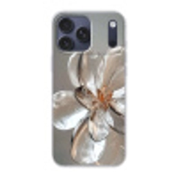 Bloem - Glazen - Doorzichtig Telefoonhoesje iPhone 17 Pro Max klein -3d