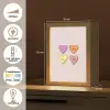 Hartjes - Pastel - Liefde - Moeder Light Box met kabel (Tafellamp) klein -USP_NL