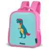 Dino - Dier - Zonnebril Kinderrugzak - Roze middel -schuin