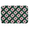 Groen - Roze - Retro - Sterren WCmat klein 1009 -3d
