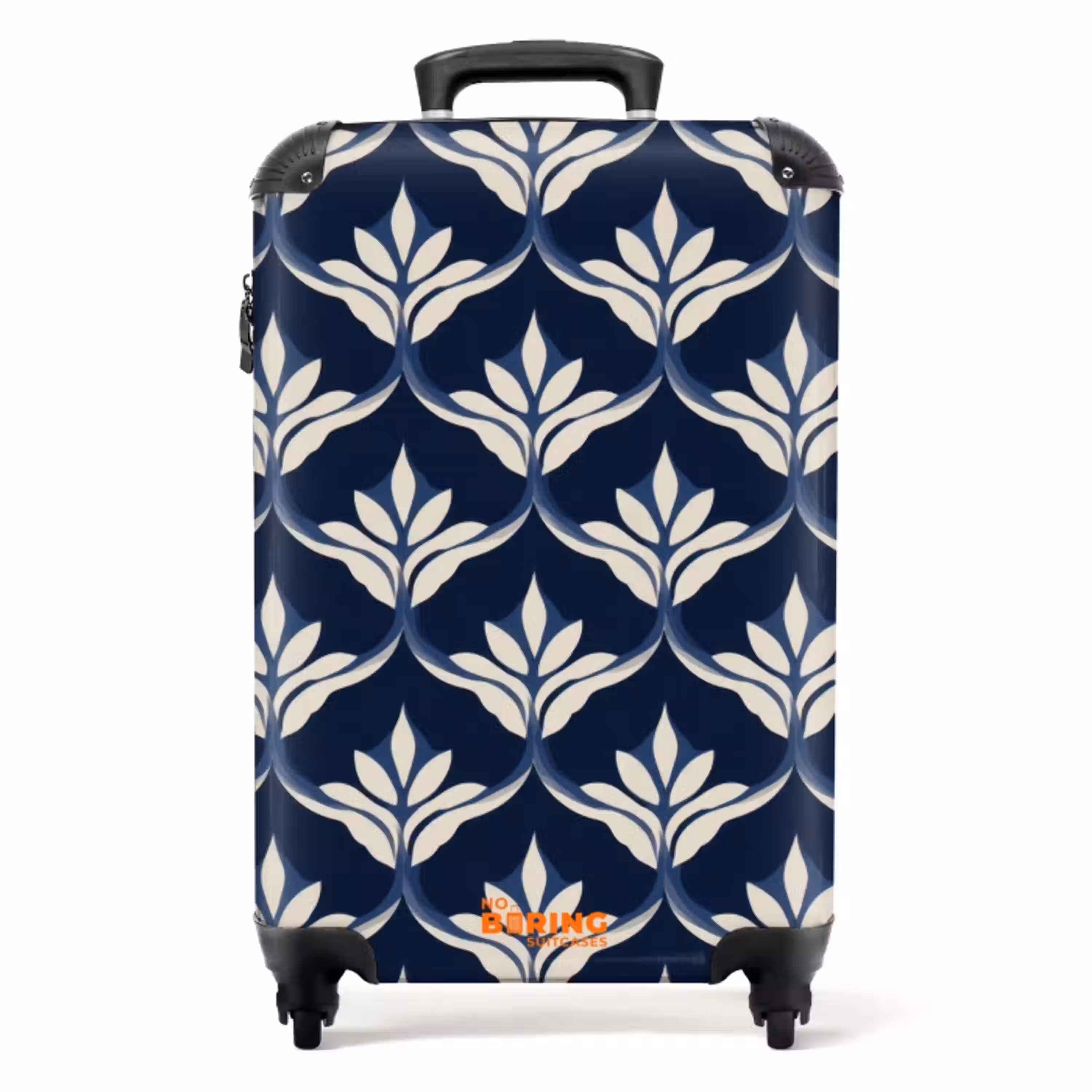 Modern - Ontwerp - Blauw NBS - Handbagage koffer - Volwassenen Unisex middel -productfoto_recht