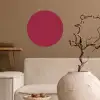 Rood - Effen kleur Wandcirkel behangsticker klein 186 -sfeer1