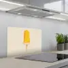 Oranje - Stokje - Waterijsje keuken achterwand spatscherm klein -3d_schuin