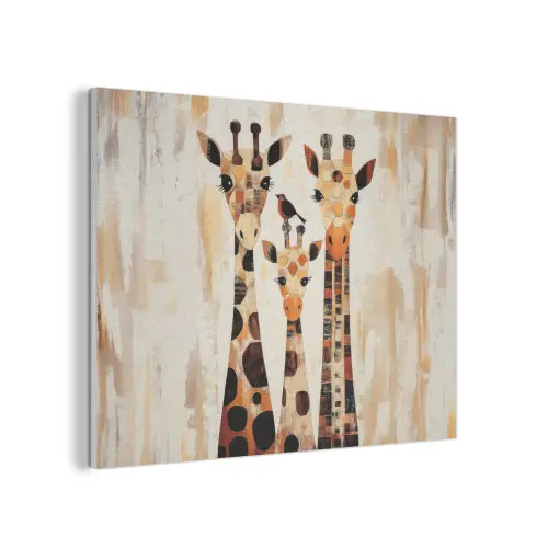 Giraffen - Cartoon - Crème PET vilt klein -3d