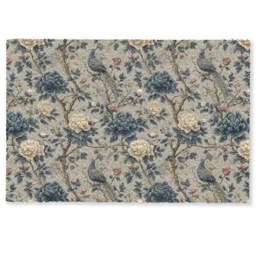 Pauw - Bloemen - Blauw Deurmat klein 898 -zkaufland3d