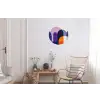 Vormen - Abstract - Grafisch - Oranje Wandcirkel aluminium klein -woonkamer