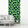 Panterprint - Blauw - Groen fotobehang vinyl groot 64 -woonkamer