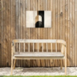 Geometrische - Vormen - Wit Tuinposter op houten frame 2 cm dik klein -sfeer4