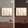 Pampas gras - Pluimen - Beige - Natuur Light Box met batterij (Wandlamp) middel -sfeer3