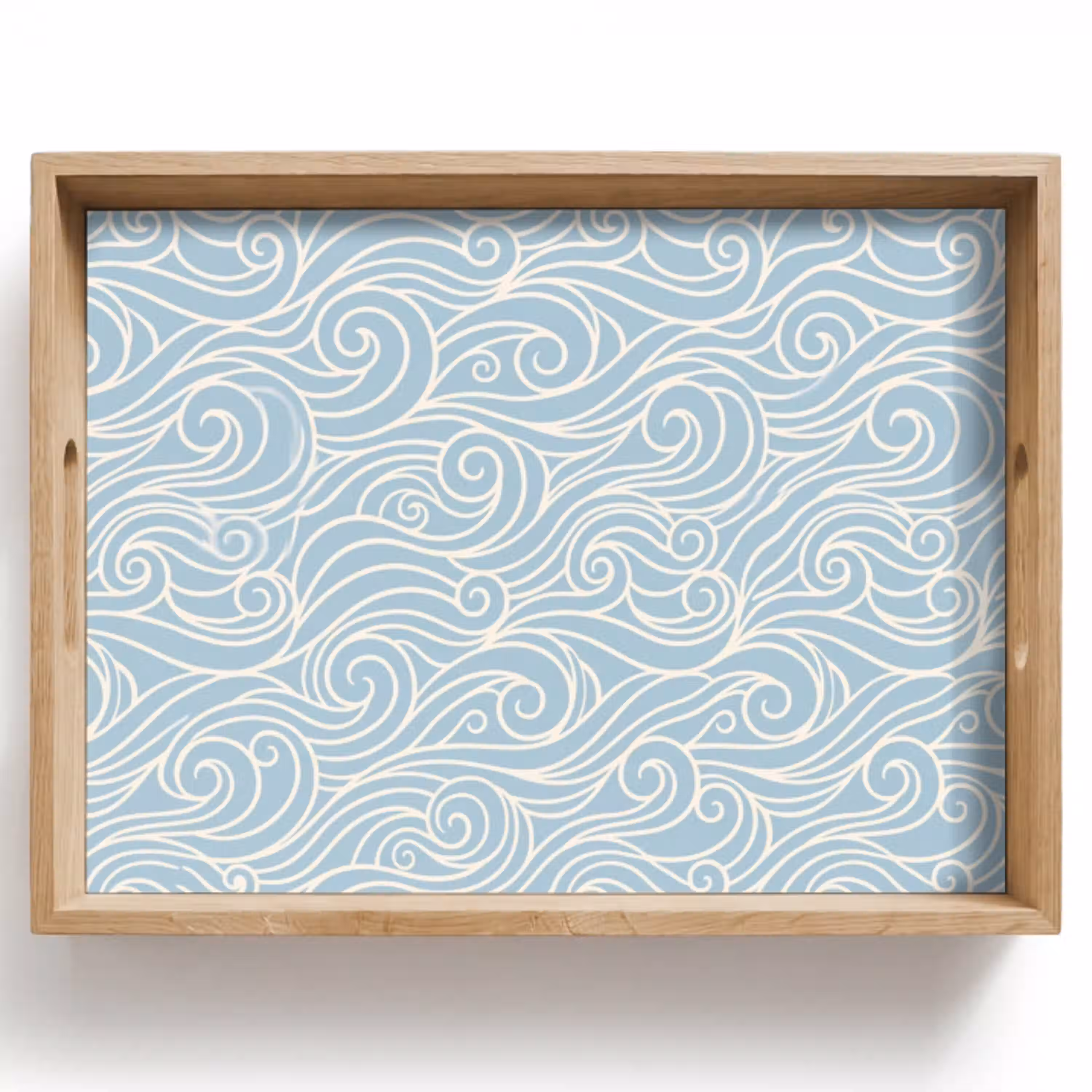 Golf - Abstract - Natuur - Modern - Blauw Dienblad Rechthoek middel -z3d_shopping