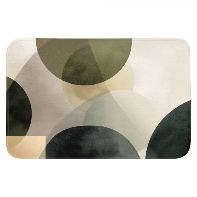 WC Mat - Vlakken - Abstract - Beige - Cirkels