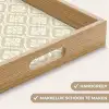 Floraal - Ornament - Beige Dienblad Rechthoek middel 911 -USP_HandgreepNL