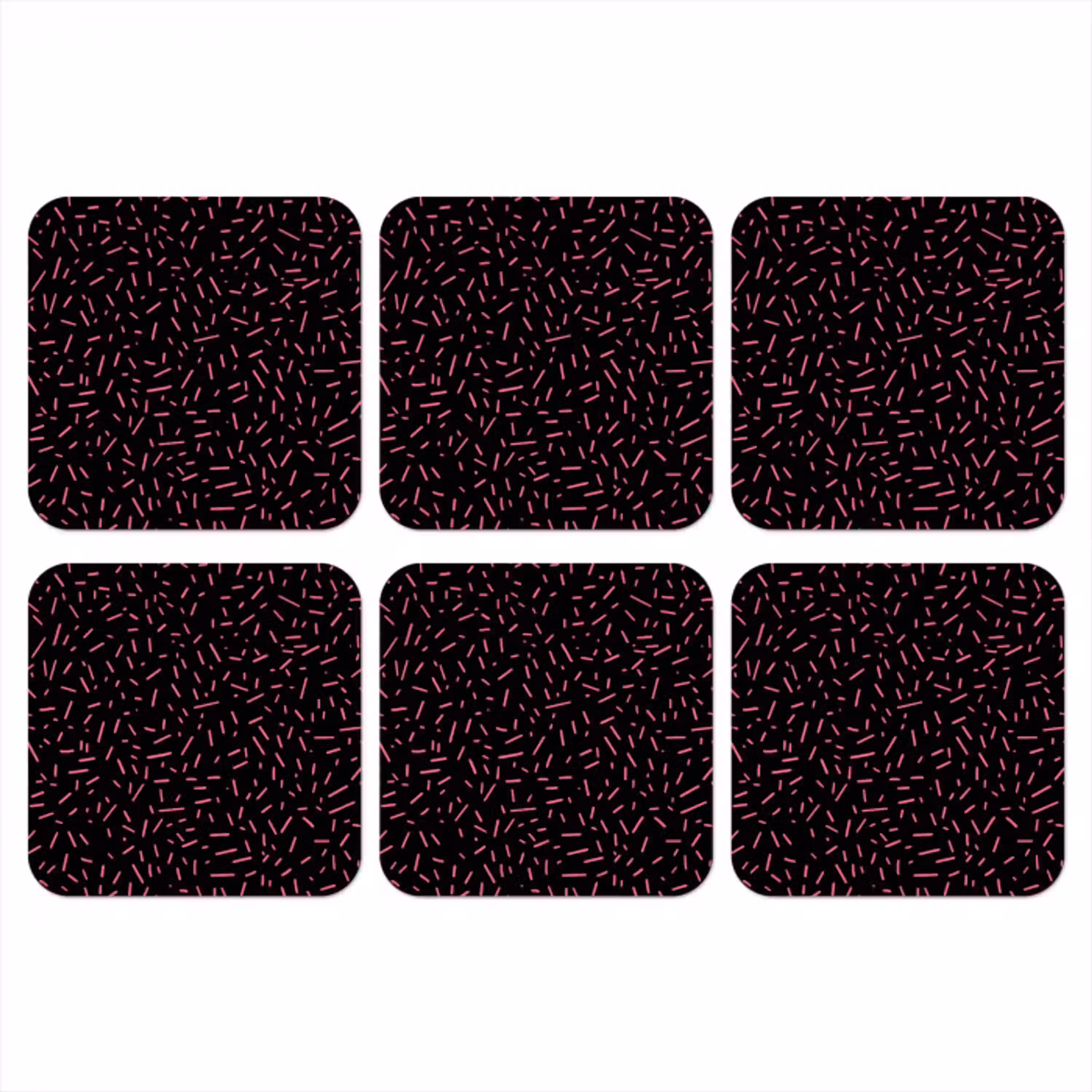 Gaming - Streepjes - Roze - Abstract onderzetter kurk middel -3d