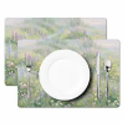 Bloemenveld - Heuvels - Kleurrijk Placemat vinyl groot -zzsfeer2_Kitchenyeah-website