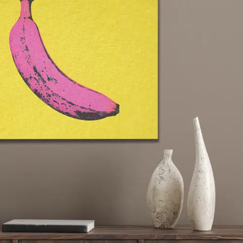 Banaan - Grafisch - Geel PET vilt klein -sfeer6_closeup