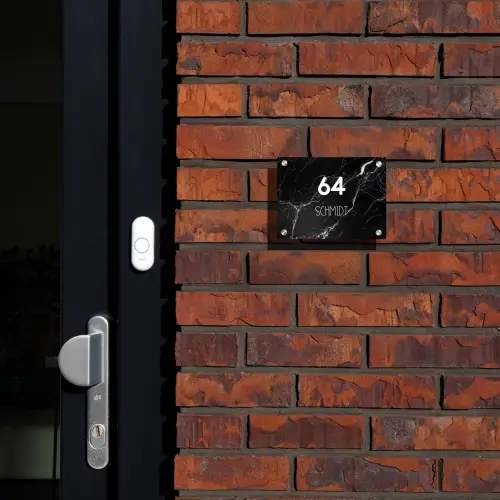 Marmer - Modern Naambord Rechthoek middel -sfeer1-rechthoek-S