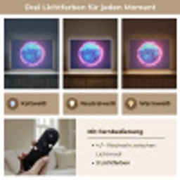 Voetbal - Sport - Blauw - Paars Light Box met batterij (Wandlamp) middel -USP_lichtkleurDE