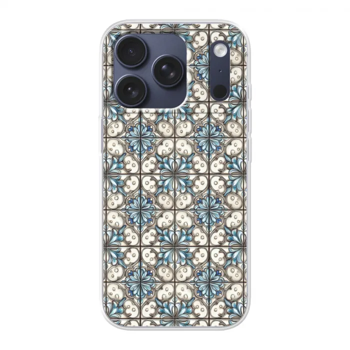 Barok - Tegel - Kleurrijk Telefoonhoesje iPhone 17 Pro klein 878 -3d