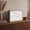 Marmer - Wit - Grijsgroen Light Box met batterij (Wandlamp) middel 907 -sfeer2