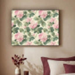 Rozen - Botanisch - Roze Textielframe zwart klein 947 -sfeer1