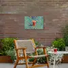 Mok - Koffie - Zigzag - Slagroom Tuinposter op houten frame 2 cm dik klein -sfeer3