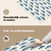Vis - Patroon - Blauw Inductie beschemer met haakjes klein 777 -ky-schoon-nl