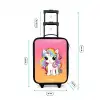 Kleine eenhoorn met regenboog kleuren Kinderkoffer - Zwart klein -productfoto_formaten